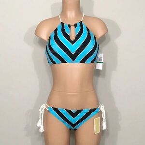 Michael Kors nautical rope stripe bikini. S-top/M-bottom. . NWT